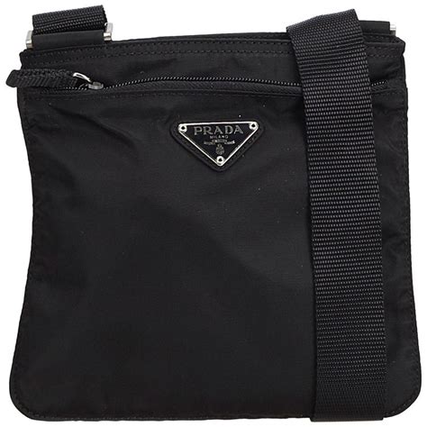 prada black tessuto nylon crossbody flap legit check|authentic Prada bag identification.